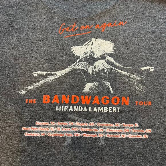 Cowboy Queen Miranda Lambert The Bandwagon Tour T-Shirt Double Sided Size XXXL - Picture 4 of 9